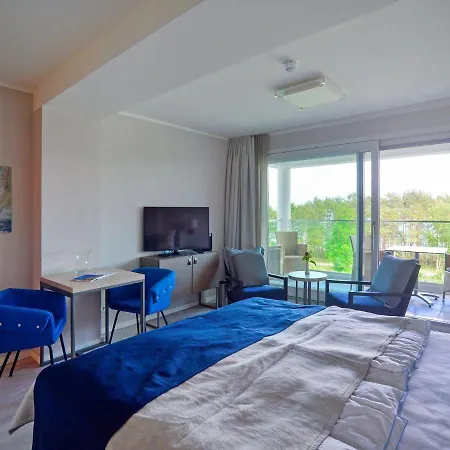 Duenenresidenz Prora - 1-raum-ferienwohnung Mit Meerblick, 1 Schlafzimmer Und Balkon Np-515 Binz